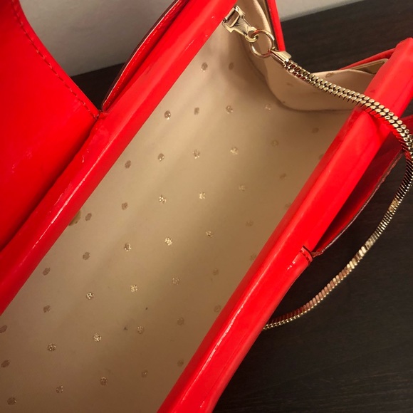 Kate spade patent leather clutch / shoulder bag - Picture 2 of 8